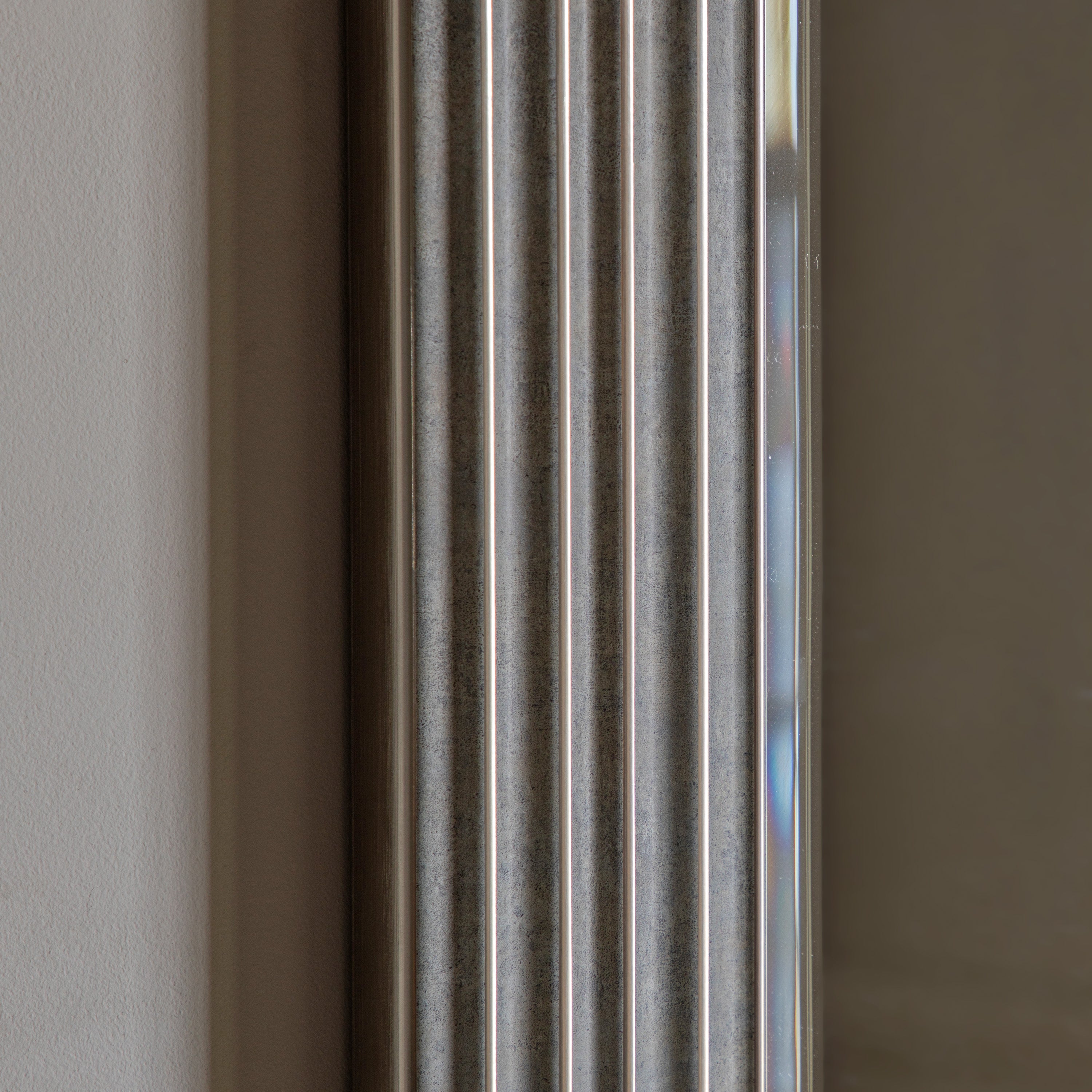 Santiago Rustic Silver Square Wall Mirror